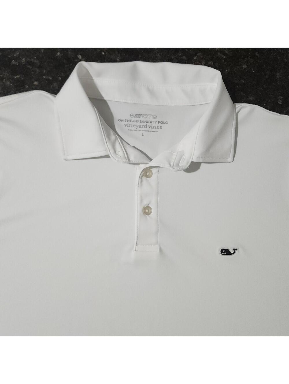 Vineyard Vines On The Go OTG Sankaty Polo Shirt Stretch Performance Mens Large